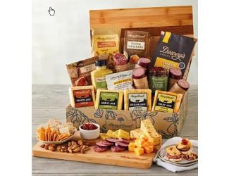 Ultimate Meat and Cheese with Bamboo Board