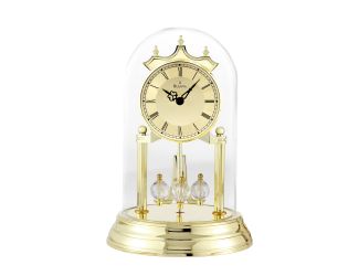 Tristan I Anniversary Clock Brass Polish