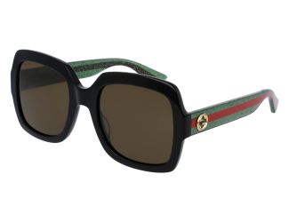 Women's Square Sunglasses - Brown/Green