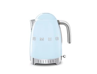 50's Retro-Style Electric Kettle w/ Variable Temperature Pastel Blue
