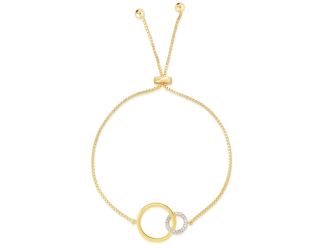 Diamond Circle Bolo Bracelet