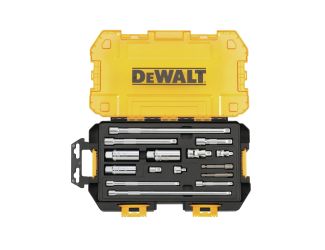 15pc 1/4" & 3/8" Drive Tool Accessory Set w/ Tough Box