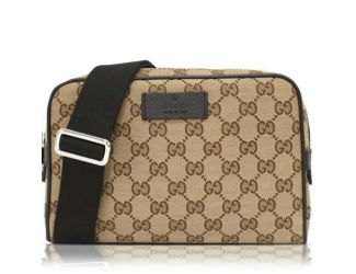 Gucci Original GG Guccissima Canvas Beige Fanny Pack Belt Bag