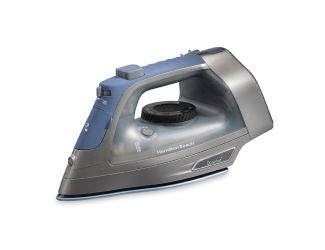 Durathon Electronic Retractable Cord Iron w/ Auto Shutoff Silver