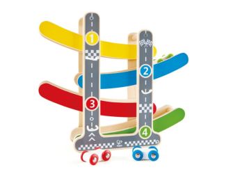 Fast Flip Kid's Wooden Racetrack Toy Ages 18+ Months
