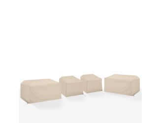 4Pc Outdoor Sectional Furniture Cover Set