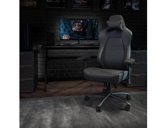Ergonomic Gaming Chair with 4D Armrests, Headrest, & Lumbar Support-Black/Red