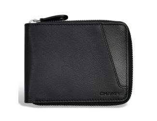 Iconic Leather Zip Around Wallet Size 5"x4"