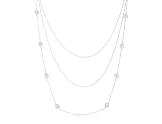 Pav Disc Layered Necklace