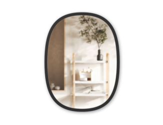 Hub Mirror Oval 18x24 Black