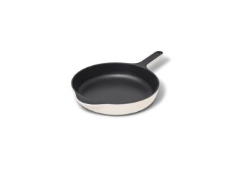 10.5" Enameled Cast Iron Skillet Cream