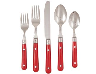 20pc Le Prix Flatware Set-Red