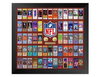 NFL Super Bowl Ticket Collection Frame