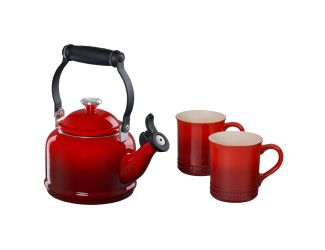 Demi Kettle & Mug Set Cerise