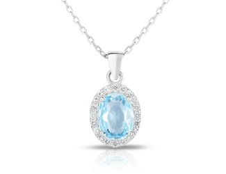Blue Topaz Necklace