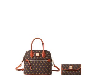 Gretta Domed Satchel and Continental Clutch Set