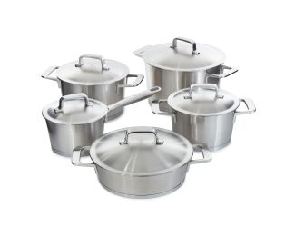 DiNA Meta 20pc Recycled SS Cookware Set, Pots