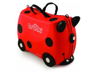 Trunki Kids Ride-On Suitcase & Toddler Carry-On Airplane Luggage: Harley Ladybug