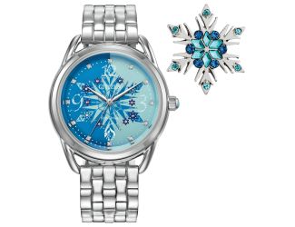 Disney Ladies Frozen Stainless Steel Bracelet watch, Blue dial