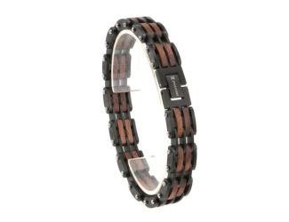 Jet  Walnut Wood Bracelet Wooden Bracelets