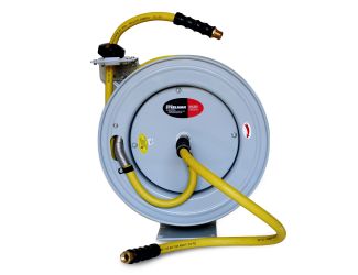 Enclosed Spring Garden Center Water / Pneumatic Hose Reel w/50-Foot 1/2-Inch ID Hose