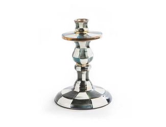 Courtly Check Small Enamel Candlestick