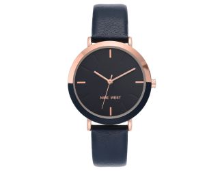 Women's Navy Blue Strap Watch