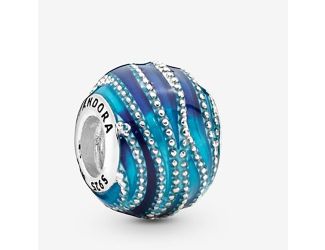 Blue Swirls Charm