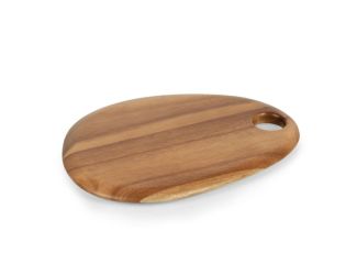 Pebble Serving Board 12" x 9" - Natural Acacia