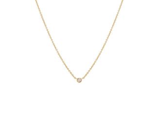 Diamond Tiny Bezel Necklace