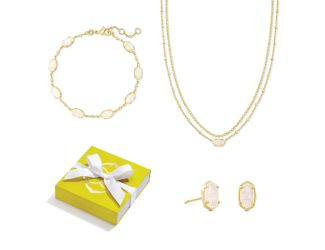 Emilie Gold Iridescent Drusy 3pc Set