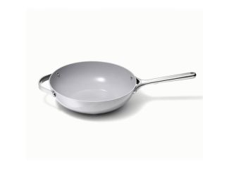 12" Nonstick Ceramic Stir Fry Pan Gray