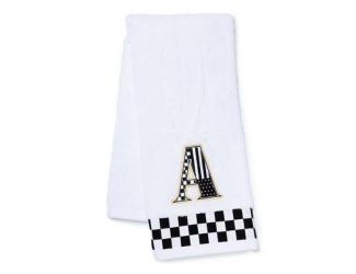 Monogram "Y" Check Hand Towel