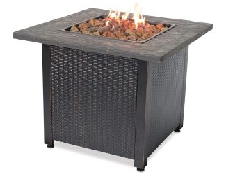 Endless Summer - LP Gas Fire Pit w/Resin Mantel, Tile Design