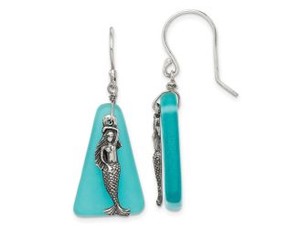 Sterling Silver Rhodium-plated Polished Leverback CZ Earrings