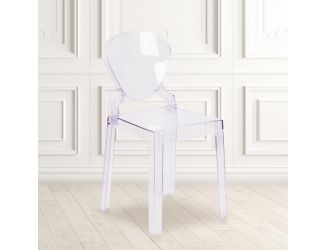 Ghost Chair with Tear Back in Transparent Crystal - Wedding Chairs