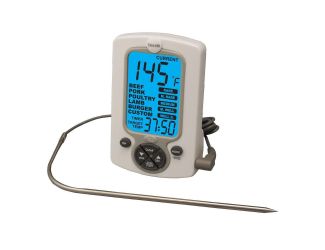 Pro Digital Cooking Thermometer w/ Timer White