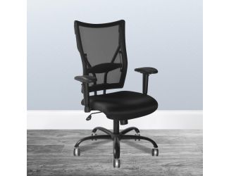 Big & Tall 400 lb. Rated Black Mesh Executive Swivel Ergonomic Office Chair