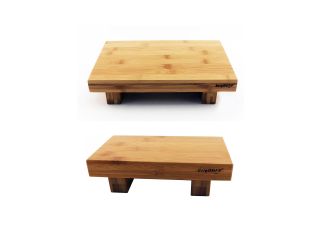 Bamboo 2pc Sushi Tray Set: 8" Tray & and 10" Tray