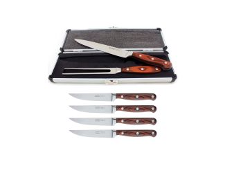 Pakka Wood 7pc Steak & Carving Set