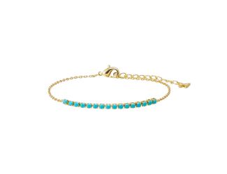 Colored Four Prong Half Tennis Bracelet