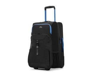 HI-LIFE Carry-On Wheeled Duffel (BLACK/BLUE)
