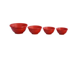 4pc Silicone Prep Bowls Cerise