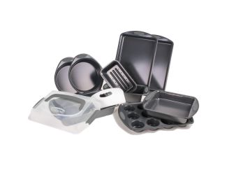 11 - Piece Perfect Slice Bakeware Set - (Grey)