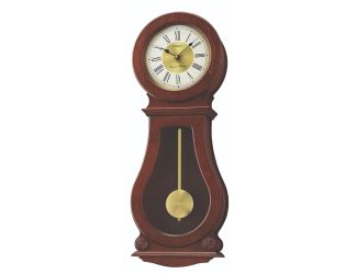 Circular & Classic Clock w Pendulum & Chms