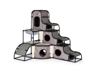 Catville Tower Cat Activity Center Gray Print