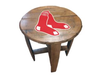 Boston Red Sox Oak Barrel Table