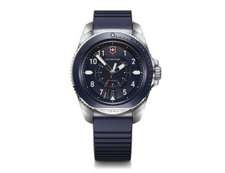 Journey, 43, blue bezel, blue dial, blue rubber strap