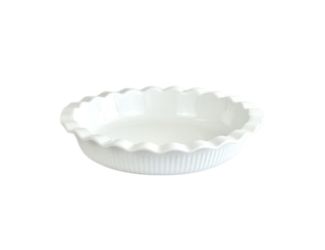White 9" Ruffle Pie Dish
