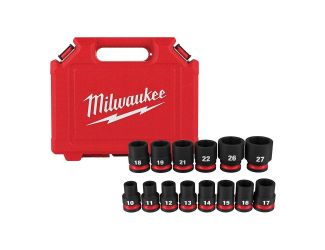 14pc SHOCKWAVE Impact Duty 1/2" Drive Metric Standard 6 Point Socket Set